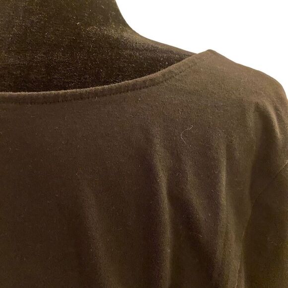 Old Navy Black 3/4 Sleeves A-Line Maternity Dress Size XL - Picture 9 of 13